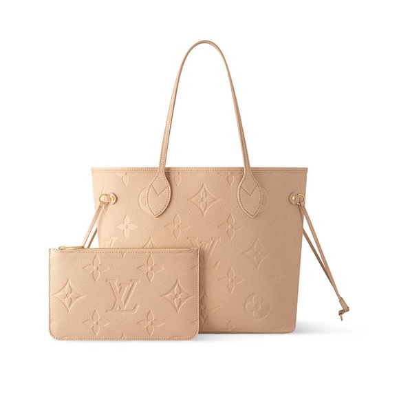 Louis Vuitton Handbags - New Louis Vuitton Neverfull MM Sand M14319
Monogram Empreinte Leather
